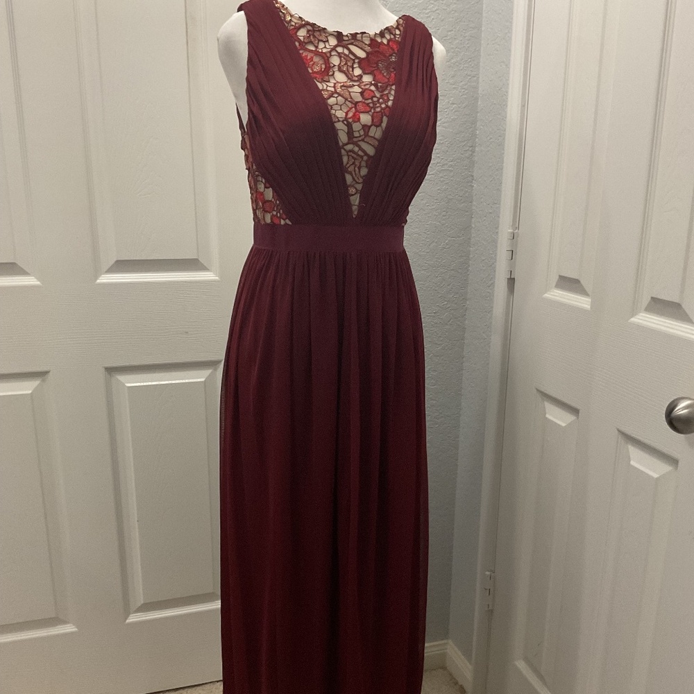 Dark Red Evening Dress